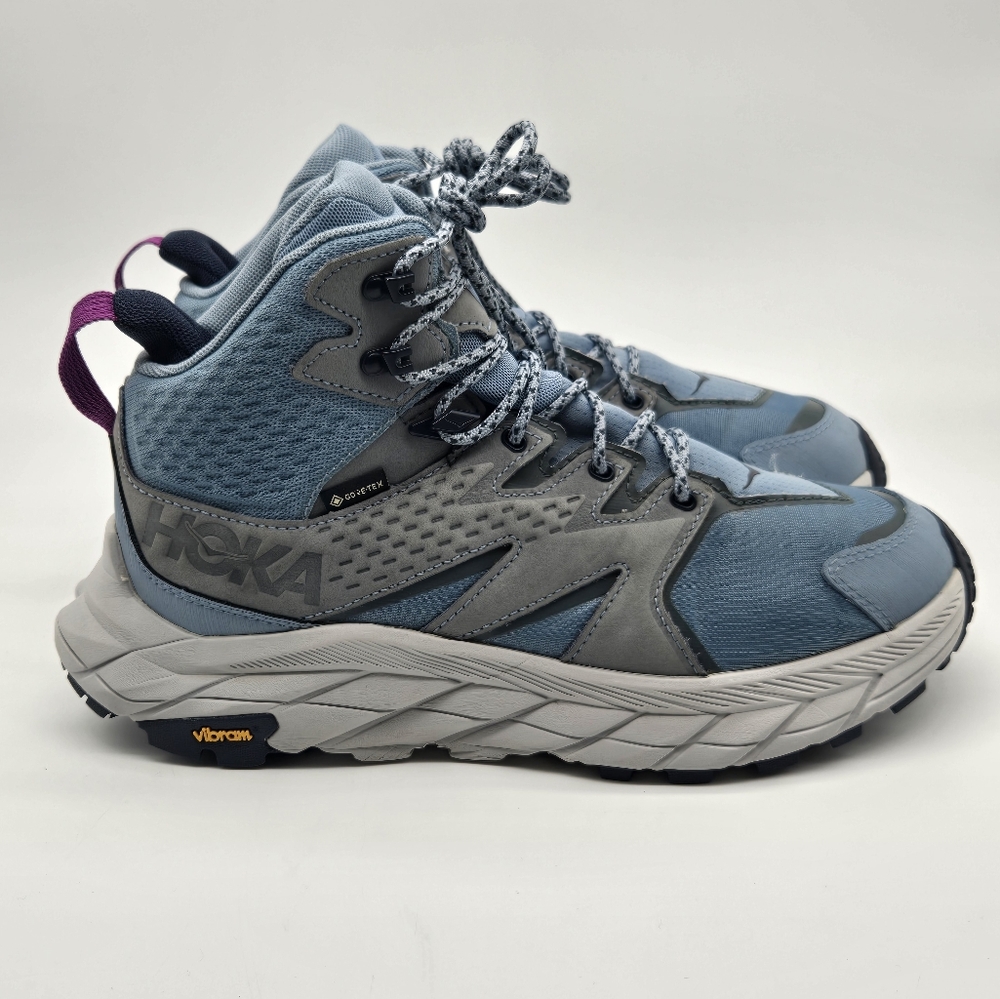 Hoka One One Anacapa Mid Gore-Tex  Blue Hiking Boots Women's Sz 9B 1119372 MSHM